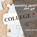 كليات الفنون والتصميم في مصر